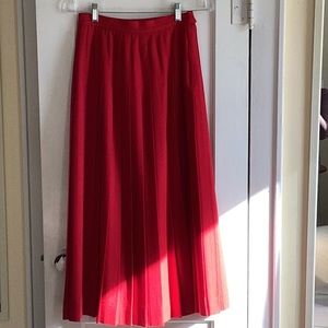 Wool Pleared Skirt